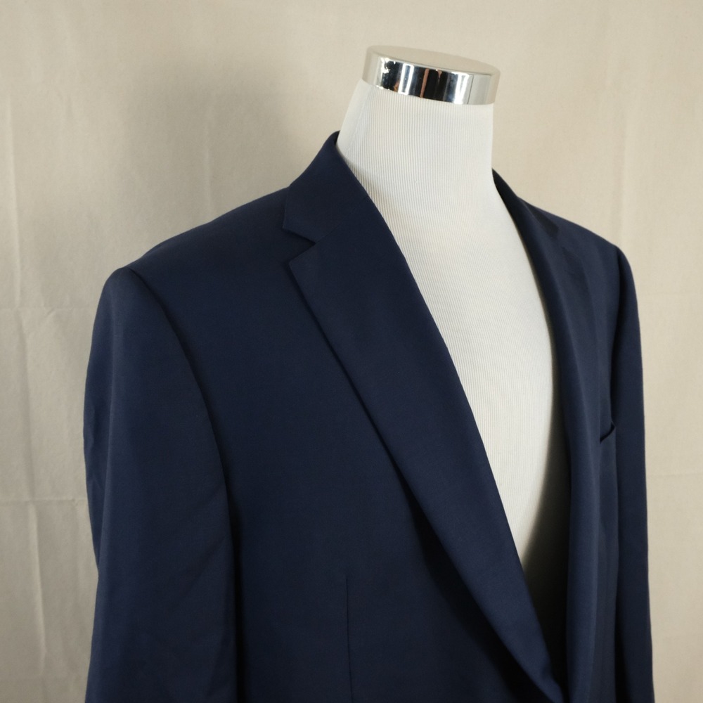 Michael Kors 50R Sport Coat Wool Blend Navy Blue Two Button Lined Vented Formal
